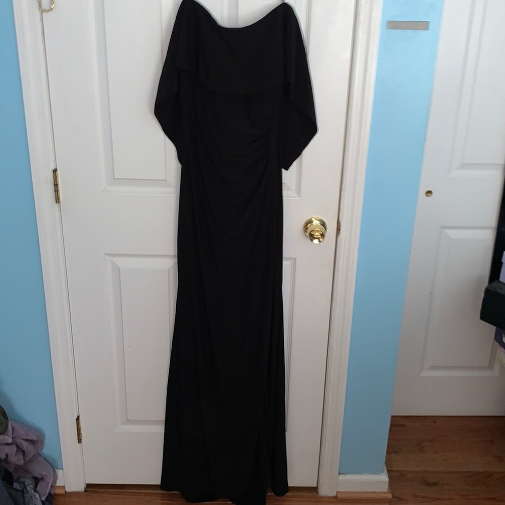 Black Off-Shoulder Formal Dress